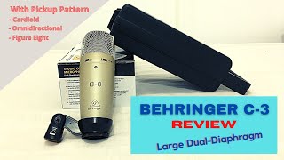 Video thumbnail for Behringer C-3 Condenser Mic Review (Large Dual-Diaphragm) 2021 by MusicaMyx
