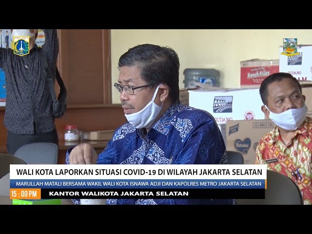 Wali Kota Laporkan Situasi Covid 19 di Wilayah Jakarta Selatan Bersama BNPB