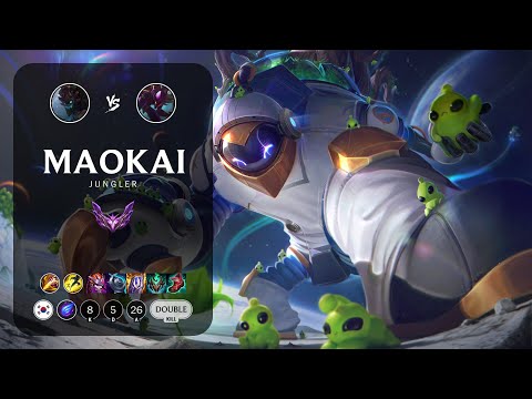 Maokai Jungle vs Kha'Zix - KR Master Patch 13.8