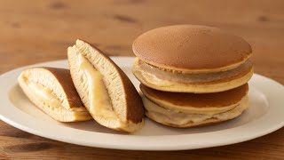 カスタードクリームどら焼きの作り方 Custard Cream Dorayaki*No Oven & No Machine|HidaMari Cooking