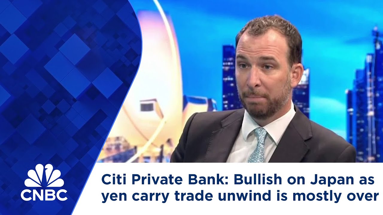 Citi Private Bank: Bullish on Japan as the yen carry trade unwind is mostly done