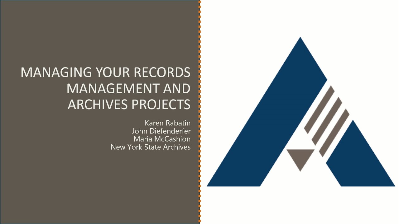 Managing Your Records Management and Archives Projects