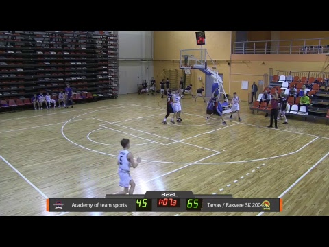 BBBL boys U15 Tarvas / Rakvere SK 2004 vs  Academy of team sports 2004