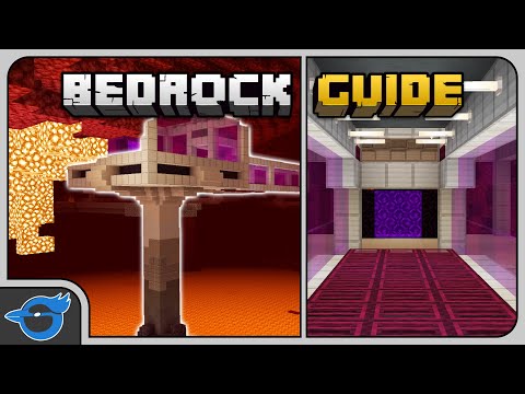 How to build a NETHER HUB (Collab with Prowl8413) | Bedrock Guide 034 | Survival Tutorial Lets Play