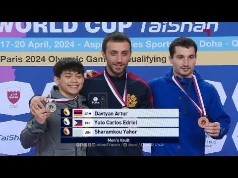 Men's Vault Finals TOP 3 World Cup Gymnastics Doha 2024