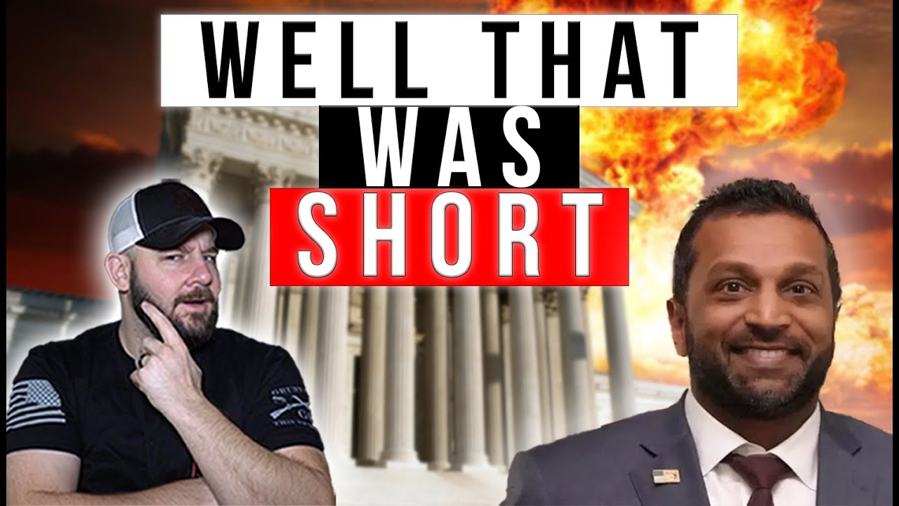 HAPPENING NOW: Kash Patel OUT AS ATF Director... This New ATF Director Is A Mystery...