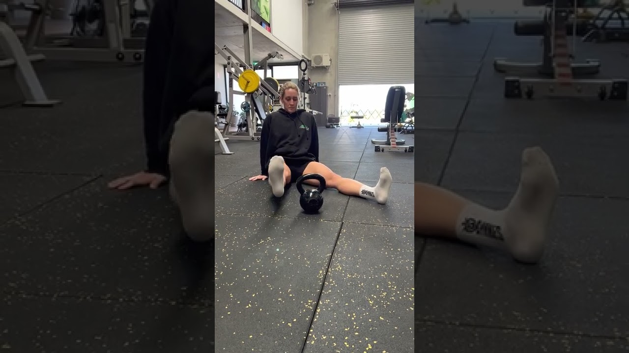 Leg raise over kettlebell - YouTube
