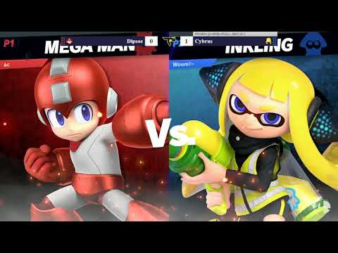 Tap Jump Smash Ultimate Winners Quarters   Cybrus Inkling vs Dipsoe Mega Man