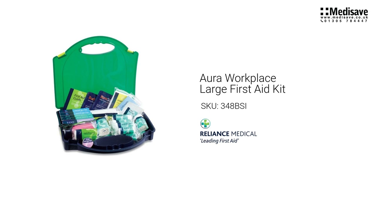 Aura Workplace Large First Aid Kit 348BSI