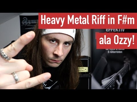 E-Gitarren Riffs lernen - Heavy Metal Riff in F#m im Ozzy Osbourne Stil | Guitar Master Plan