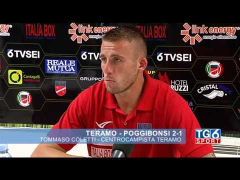 Teramo - Poggibonsi 2-1: Tommaso Coletti