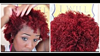 How to | Color natural hair red