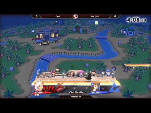 Smash 4 Versus Weekly 8/13/15 - Winners R4 - Dath (Robin) vs Ed (Zelda)