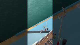 This is what happens when you don’t check the all onboard time😩 #shoreside #cruises #mscseaside