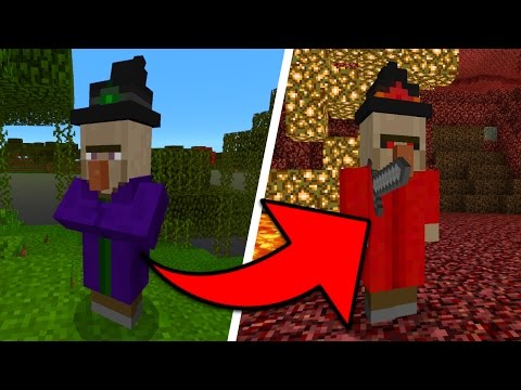 New Witch Boss Mobs in Minecraft Pocket Edition (Elemental Witches Addon)
