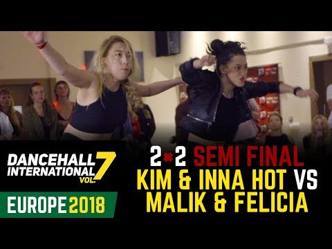 DANCEHALL INTERNATIONAL EUROPE 2018 - 2VS2 1/2 | KIM & INNA HOT 🇺🇦(win) vs MALIK & FELICIA UNRULY 🇸🇪