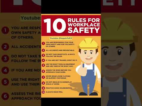 10 Rules For Workplace Safety