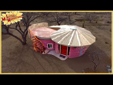 Walkthrough Tour Finished Building  | Shae's Earthbag Bedroom | Weekly Peek Ep129