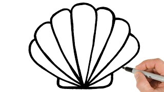 How to Draw a Shell | Super Easy Step-by-Step Tutorial!