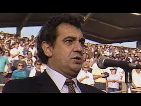 1988 NLCS Gm1: Domingo performs the national anthem