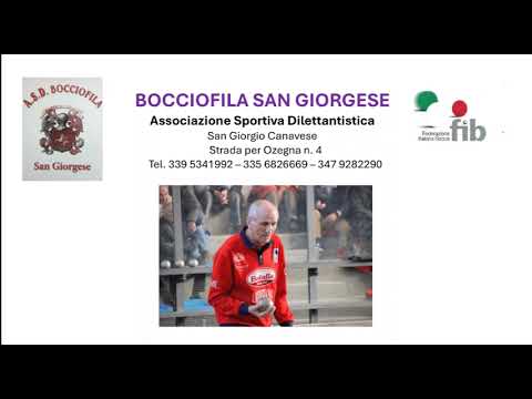Bocce : Promo Riprese Video Fasi Finali Memorial Flavio Avetta - Bocciofila Sangiorgese 04/01/2026