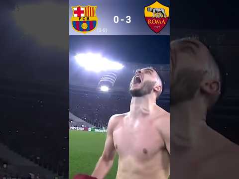Unbelievable Comeback As Roma Vs Barcelona 🥶 #messi #shorts #trending #viral