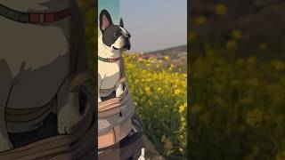 愛犬をジブリ風にしてみた
