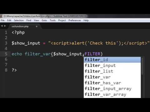 Php Filter_var Function