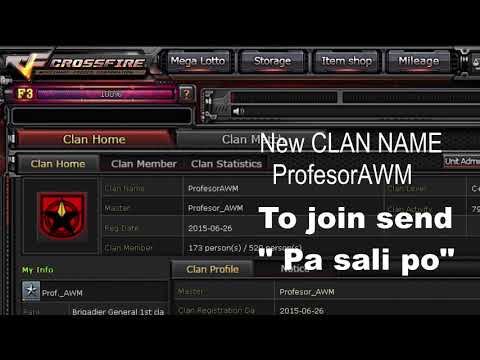 Crossfire !HOW TO JOIN THE CLAN! follow the instruction