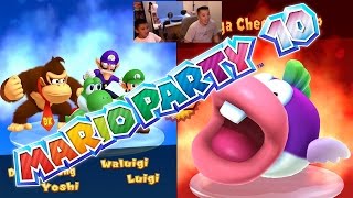 Too Close - Mushroom Park - Mario Party 10 [Father & Son Gameplay] Wii U