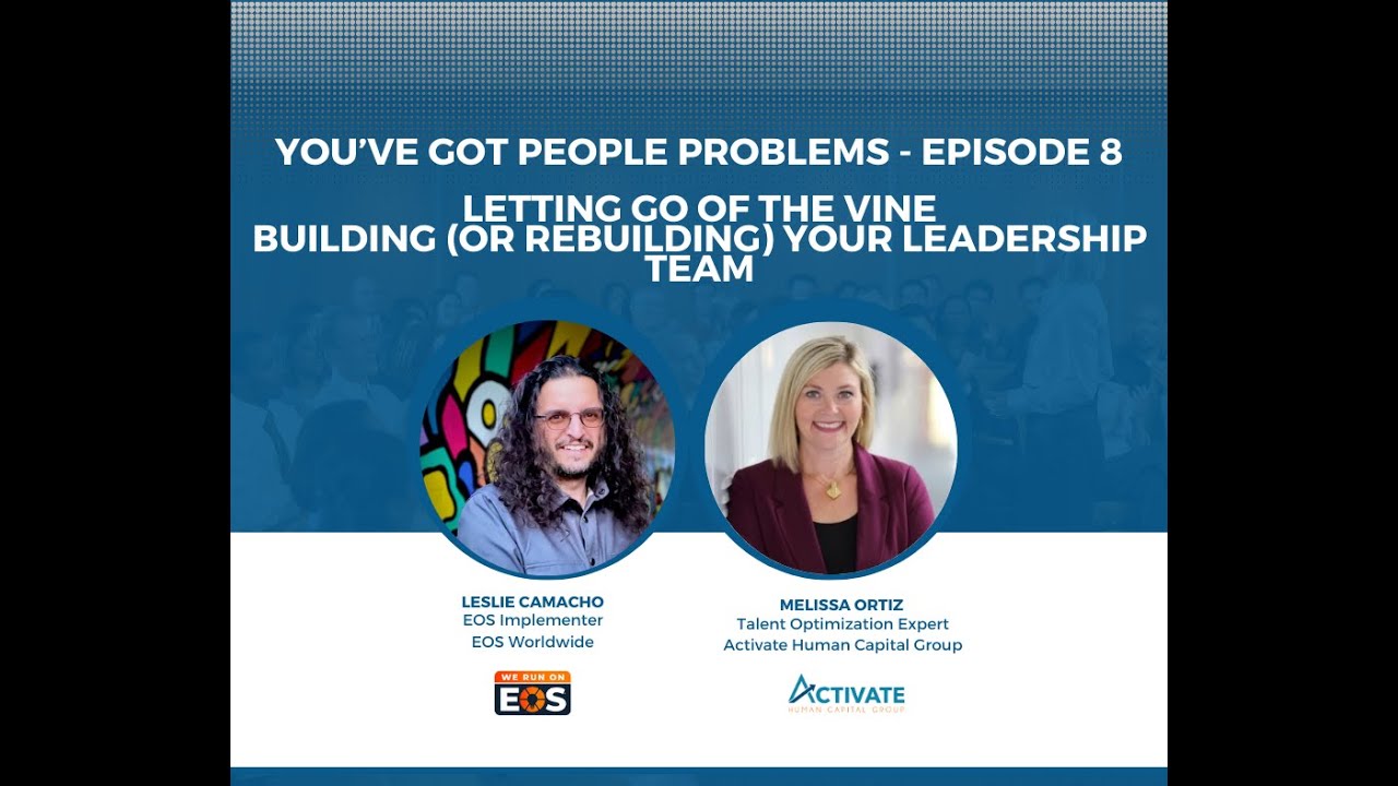 You've Got People Problems: Letting Go of the Vine Building Your Leadership Team