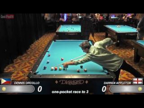 Dennis Orcollo v Darren Appleton ᴴᴰ 2017 Derby City Classic One-Pocket R5
