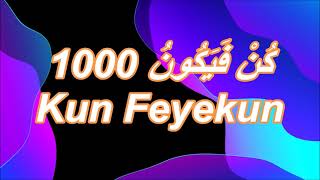 Download lagu I LOVE ALLAH ll كُنْ فَيَكُونُ 1000 ll Kun Feyekun mp3
