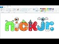 How To Draw A Halloween Nick Jr Logo Using MS Paint How To Draw On Your Computer