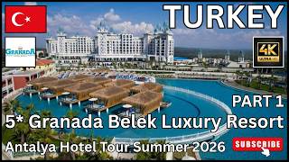 TURKEY Antalya BEST 5* All Inclusive Granada Luxury Belek Resort PART 1 #viral #