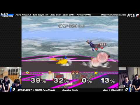 PH2 - MIOM PewPewU + MIOM SFAT vs Axe + OkamiBW - SSBM