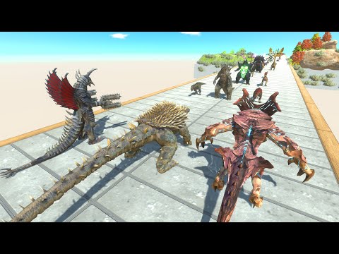 ANGUIRUS + RAIJIN + GIGAN FINAL WAR DEATH RUN - Animal Revolt Battle Simulator