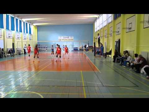 Minivolei feminin CS Victoria Nadlac   CSS Lugoj,Set I 13 25 Turneul IV Deva 2015