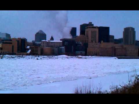 Map..frozen river Mississippi...