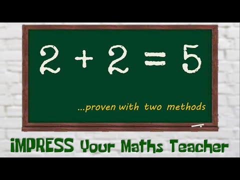 2 2 = 5 || Proved with two methods || Can you find the mistake ?