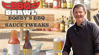 Bobby Flay Dresses Up Store-Bought BBQ Sauce | BBQ Brawl | Food Network