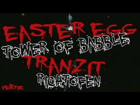 Green Run TranZit | "Tower of Babble" Richtofen Easter Egg (German) [HD]