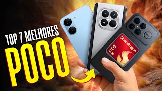 Os 7 MELHORES celulares da Linha POCO para COMPRAR EM 2026 ( Potência absurda pagando pouco!! )