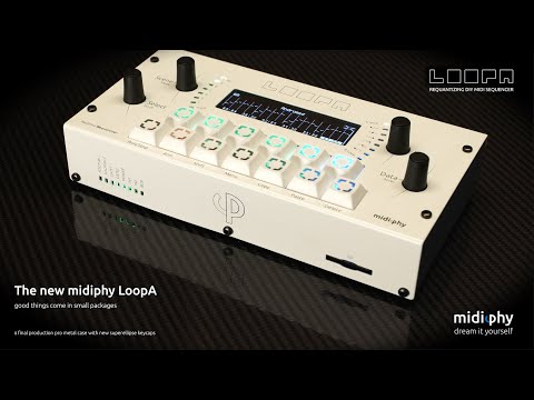 midiphy LoopA: revealing the new pro metal case! :)
