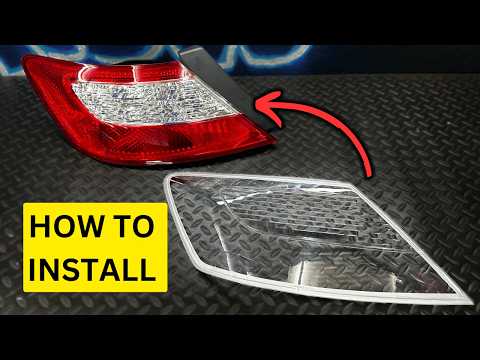 how to install CLEAR tail light LENSES for the Honda civic coupe