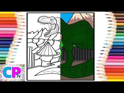 Tyrannosaurus Rex Coloring Pages on IPad/@coloringpagestv /Tobu - Back To You [NCS Release]
