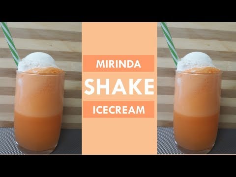 MIRINDA SHAKE WITH VANILLA ICE CREAM | ORANGE SHAKE | MOCKTAIL TO BE EASILY SEVERED IN KITTY PARTY I
