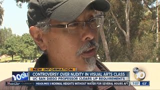 Professor clears up nude art class requirements, students given options