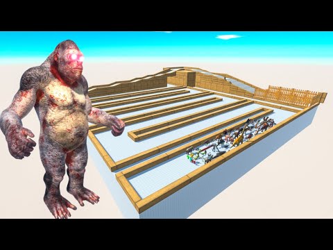 💀👹 Escape From ALIEN GORO BLOODBATH 🔥😱 Last Survivor Challenge | Animal Revolt Battle Simulator