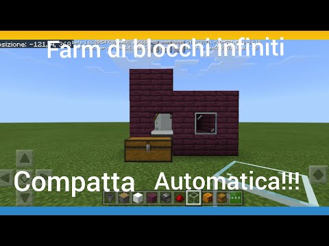 Farm di blocchi infiniti(neve)compatta MCPE e java automatica